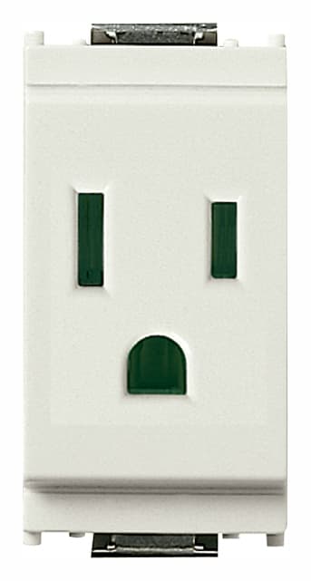 VIMAR - PRESA SICURY 2P+T 15A USA+SASO BIANCO 16242.B
