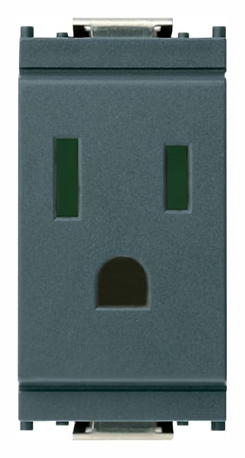 VIMAR - PRESA SICURY 2P+T 15A USA+SASO GRIGIO