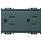 VIMAR - DUE PRESE SICURY 2P+T15A USA+SASO GRIGIO 16243