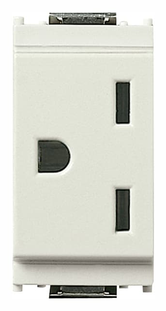 VIMAR - PRESA 2P+T 15A AMERICANO BIANCO 16247.B