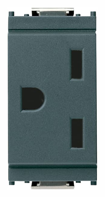 VIMAR - PRESA 2P+T 15A AMERICANO GRIGIO