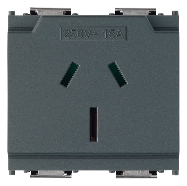 VIMAR - PRESA SICURY 2P+T 15A AUSTRALIA GRIGIO
