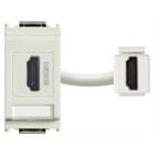 VIMAR - Presa HDMI 2.1B Bianco Standard Keystone - Aggancio Presa Keystone Bianco