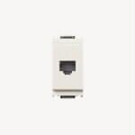 VIMAR - Presa Rj45 8/8 Bianco - 8 Posizioni 8 Contatti Morsetti A Vite
