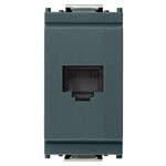 VIMAR - Presa Rj45 8/8 Grigio - 8 Posizioni 8 Contatti Morsetti A Vite 16337