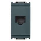 VIMAR - Presa Rj45 8/8 Grigio - 8 Posizioni 8 Contatti Morsetti A Vite