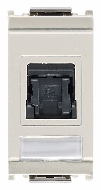 VIMAR - Presa RJ45 3M Cat5E UTP Bianco - Connettore Universale T568A/B, 8 Contatti, Morsetti Ad Incisione D'Isolante 16357.B