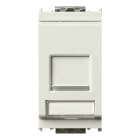 VIMAR - Presa Rj45 Netsafe Cat5E Utp Bianco - Connettore Universale T568A/B, 8 Contatti, Morsetti Ad Incisione D'Isolante 16358.8.B