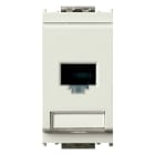 VIMAR - Presa RJ45 Netsafe Cat5E UTP Bianco - Connettore Universale T568A/B, 8 Contatti, Morsetti Ad Incisione D'Isolante 16359.11.B