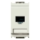 VIMAR - Presa Rj45 Netsafe Cat6 Utp 110 Bianco - Connettore Universale T568A/B, 8 Contatti, Morsetti Ad Incisione D'Isolante Compatibile