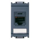 VIMAR - Presa RJ45 Panduit Cat5e UTP grigio con connettore mini-com, non schermata, cablaggio T568A/B, 8 contatti, morsetti ad incisione d'isolante. 16364.1