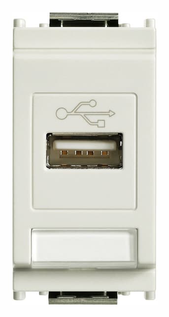 VIMAR - Presa USB Standard Bianco con Morsetti a Vite 16368.B