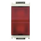 VIMAR - Spia Prismatica Diffusore Rosso Bianco Lampada Siluro Ø 6,3X28 Mm O Ø 7X31 Mm