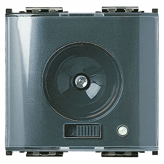 VIMAR - Torcia portatile LED ad alta efficienza, 230V, batteria Ni-MH ricaricabile, autonomia 2 ore, spinotti 4 mm, presa ricarica, grigio, 2 moduli. 16450