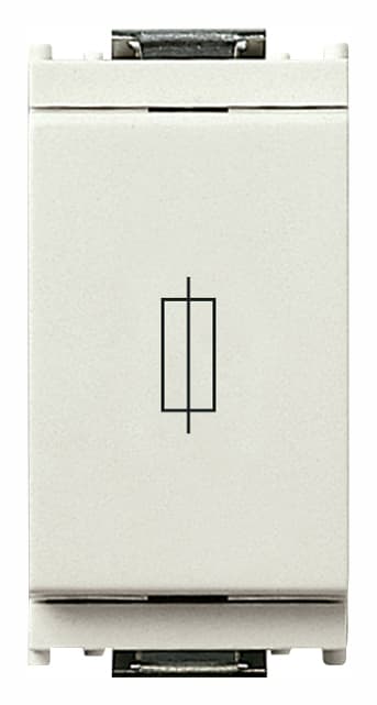 VIMAR - Portafusibile 1P 16A 250V Bianco per Fusibili Miniatura Ø 5X20 Mm E Ø 6,3X32 Mm 16460.B