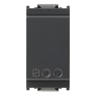 VIMAR - Attuatore IoT 16A grigio, comando elettronico View Wireless, relè NO 16A, controllo locale/remoto, Bluetooth 5.0, Zigbee 3.0, LED RGB, 100-240V. 16493