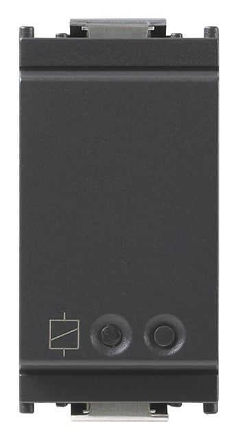 VIMAR - Attuatore IoT 16A grigio, comando elettronico View Wireless, relè NO 16A, controllo locale/remoto, Bluetooth 5.0, Zigbee 3.0, LED RGB, 100-240V.