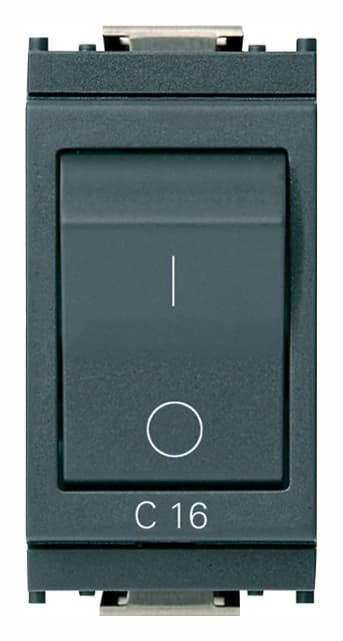 VIMAR - INTERRUTTORE MT 1P+N C16 120-230V GRIGIO 16505.16