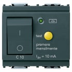 VIMAR - Interruttore Automatico Magnetotermico Differenziale 1P+N C10 10Ma Grigio - 2 Moduli