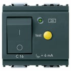 VIMAR - Interruttore Automatico Magnetotermico Differenziale 1P+N C16 6Ma Grigio - 2 Moduli 16511.16.6