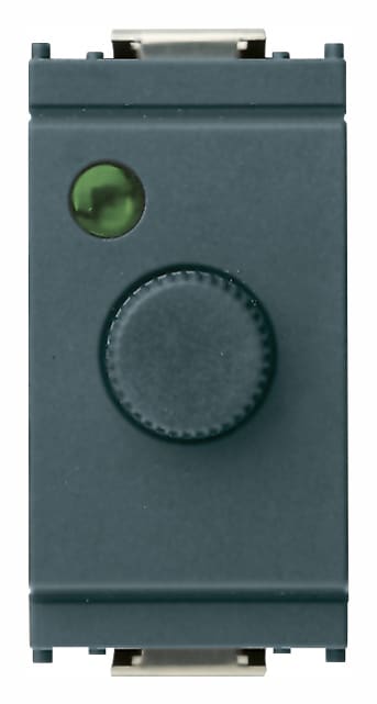 VIMAR - Dimmer Grigio Regolatore 120V per Lampade Ad Incandescenza e Trasformatori Ferromagnetici 16557