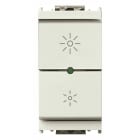VIMAR - Dimmer universale 230V bianco, taglio di fase, per lampade 40-400W, LED 3-200W, comando ON/OFF, regolazione intensità, non per Isoset.