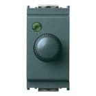 VIMAR - Dimmer 230V 100-500W Grigio per Lampade Ad Incandescenza con Deviatore Push-Push e Regolazione Potenziometro