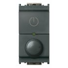 VIMAR - Dimmer universale 230V grigio, per lampade 40-400W, LED 3-200W, con potenziometro rotativo, comando ON/OFF, non per contenitori Isoset.
