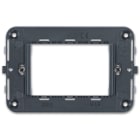 VIMAR - Supporto 3 Moduli Arké Idea Grigio con Viti per Apparecchi e Placche.