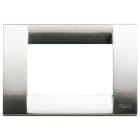VIMAR - PLACCA CLASSICA 3M NICHEL SPAZZOLATO