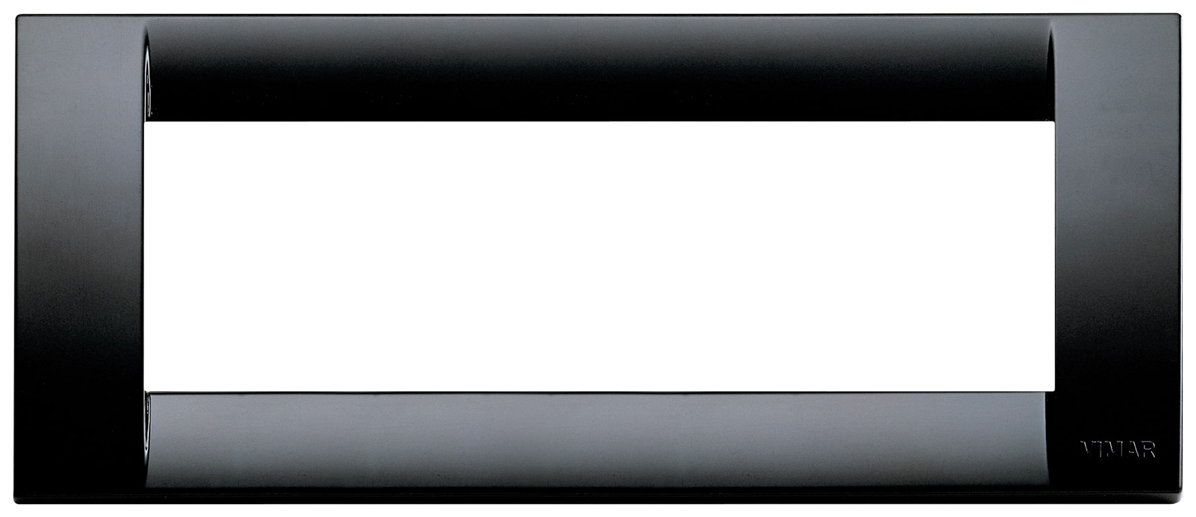 VIMAR - PLACCA CLASSICA 6M NERO