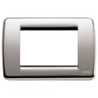 VIMAR - PLACCA RONDO 3M NICHEL SPAZZOLATO 16753.34