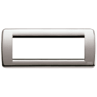 VIMAR - PLACCA RONDO 6M NICHEL SPAZZOLATO