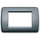 VIMAR - PLACCA RONDO 3M GRIGIO GRAFITE