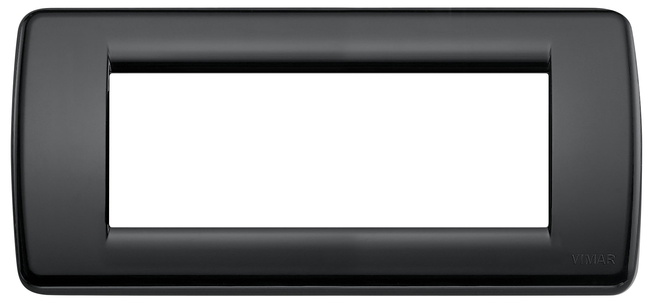 VIMAR - PLACCA RONDO 5M NERO