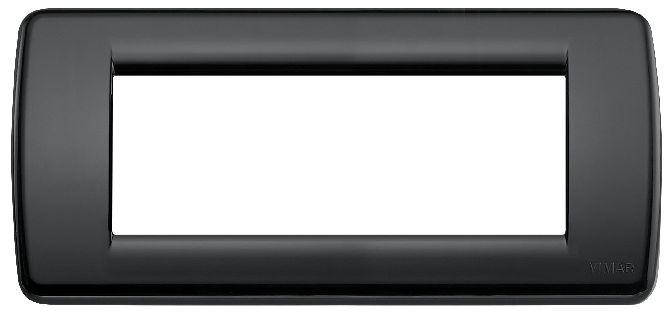 VIMAR - PLACCA RONDO 5M NERO