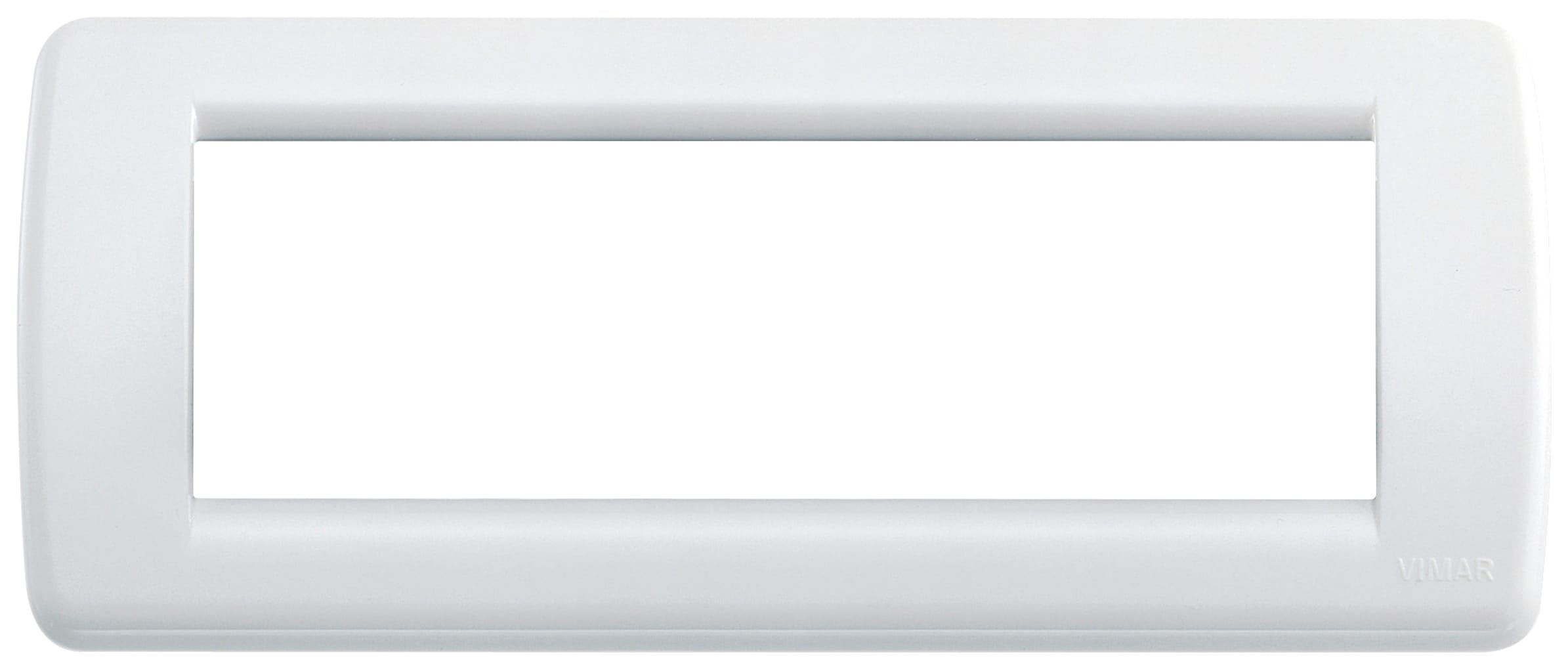 VIMAR - PLACCA RONDO 6M BIANCO BRILLANTE