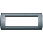 VIMAR - PLACCA RONDO 6M GRIGIO GRAFITE