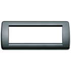 VIMAR - PLACCA RONDO 6M NERO 16766.16