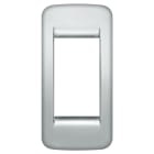 VIMAR - PLACCA RONDO 1M PANN.ARGENTO MET. 16783.21