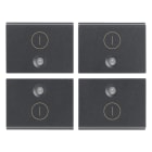 VIMAR - QUATTRO MEZZI TASTI 1M SIMB. I O GRIGIO 16841.2