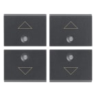 VIMAR - QUATTRO MEZZI TASTI 1M FRECCIA GRIGIO 16841.3