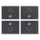 VIMAR - QUATTRO MEZZI TASTI 1M DIMMER GRIGIO