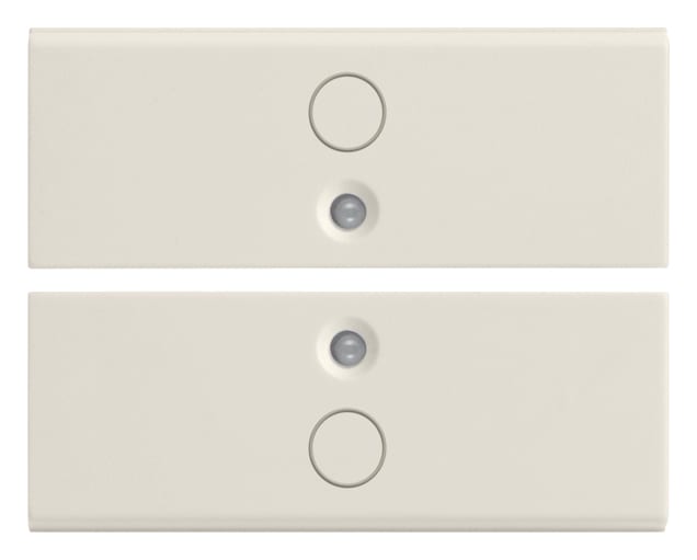 VIMAR - DUE MEZZI TASTI 2M SIMBOLO O BIANCO 16842.0.B