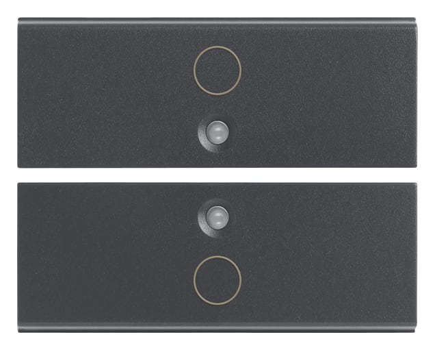 VIMAR - DUE MEZZI TASTI 2M SIMBOLO O GRIGIO 16842.0