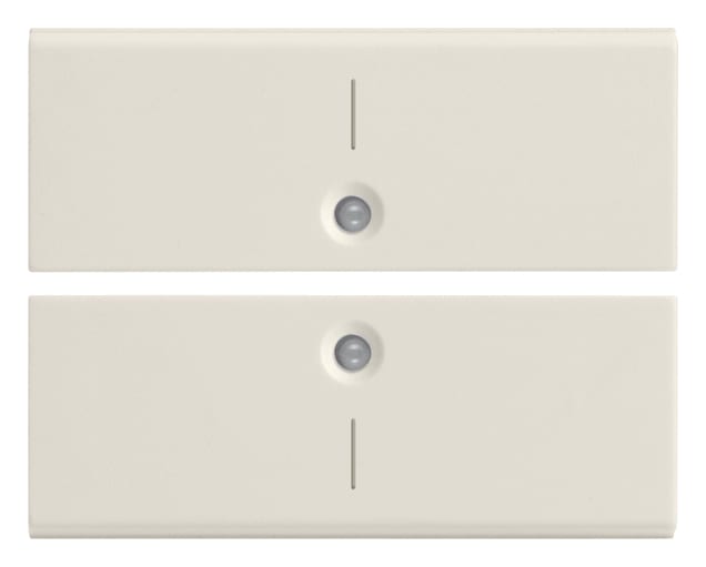 VIMAR - DUE MEZZI TASTI 2M SIMBOLO I BIANCO 16842.1.B