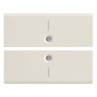 VIMAR - DUE MEZZI TASTI 2M SIMBOLO I BIANCO 16842.1.B