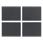 VIMAR - Quattro Mezzi Tasti Fissi Intercambiabili 1M Neutri Grigio 16843