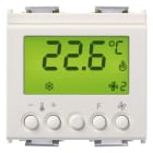 VIMAR - Termostato KNX bianco, elettronico per controllo ON/OFF di 2 zone, domotica KNX, classe I, 1 uscita relè NO 4A 24V, 1 ingresso sensore, 2 moduli.