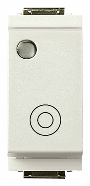 VIMAR - PULSANTE 1PNO 10A GENERICO LUM.SO BIANCO 17010.L.B